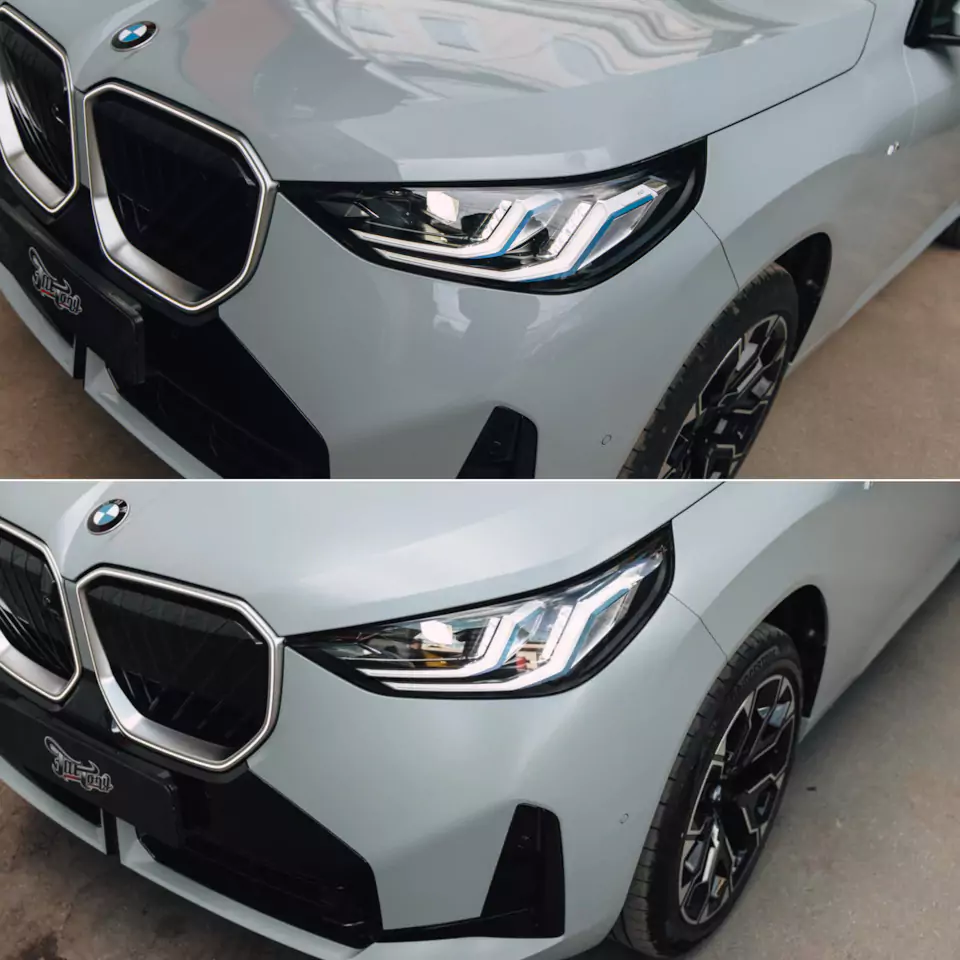Забронировали BMW X3 прозрачным сатиновым полиуретаном